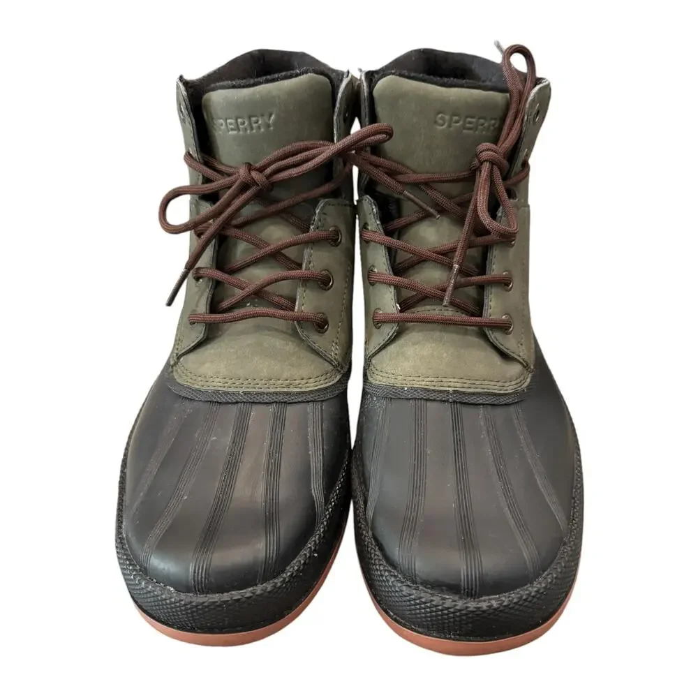 Sperry Cold Bay Chukka Olive Duck Boots Men’s 11 STS25500